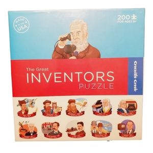 New! Puzzle of 24 Great Inventors 200pc